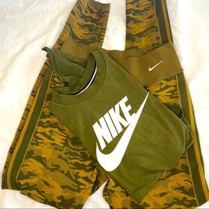 NIKE outfit | Women’s high waisted army fatigue